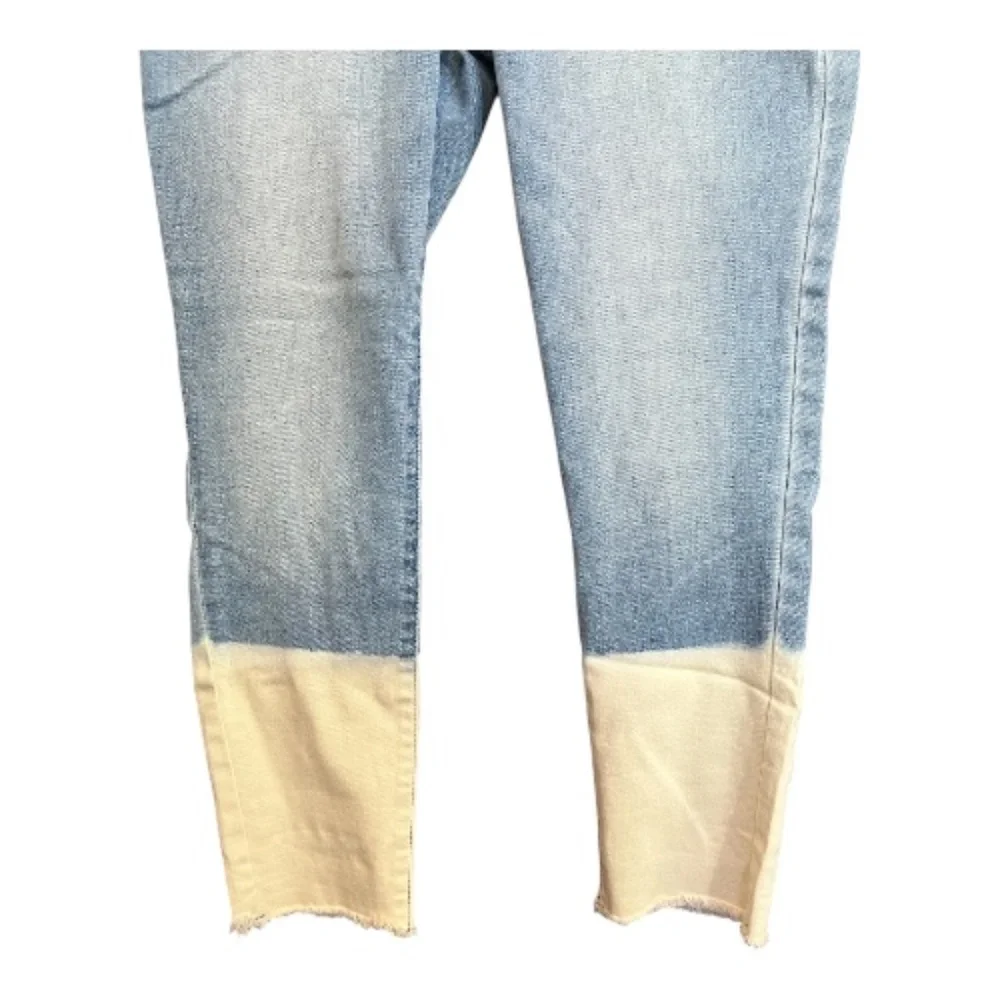 A.N.A Light Wash Two-Tone Raw Hem Jeggings – Size 12 - Picture 5 of 7